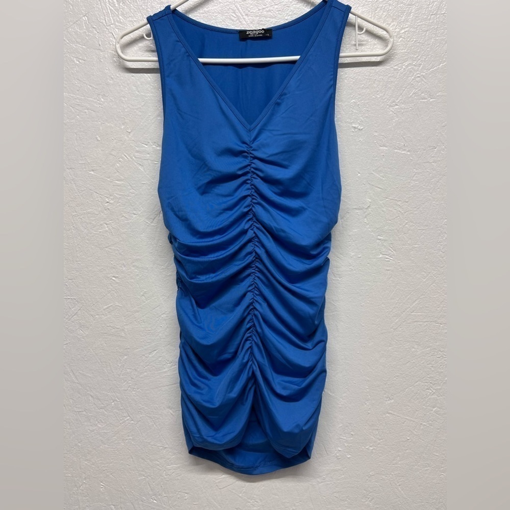 Women’s Rushed Sleeveless Tank Top - XS - Picture 4 of 10